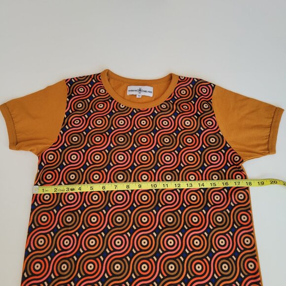 Madcap England MCM Mod 60s 70s Geo Pattern Short Sleeve T Shirt Size XS NWOT - Picture 6 of 7